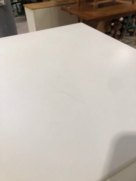French Style White Painted Slim Tallboy