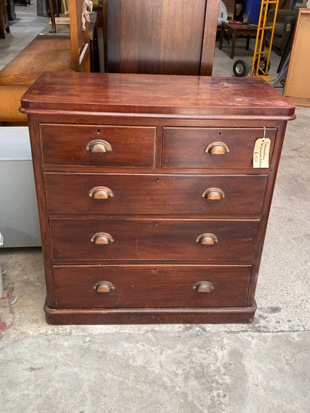 Edwardian Solid Wood Chest of Drawers