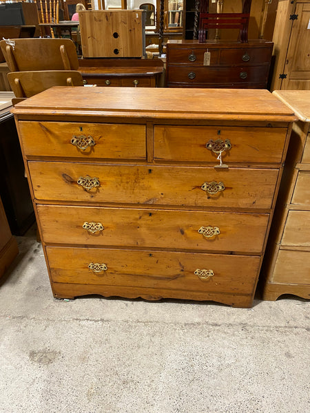 Rustic Pine Chest of Drawers