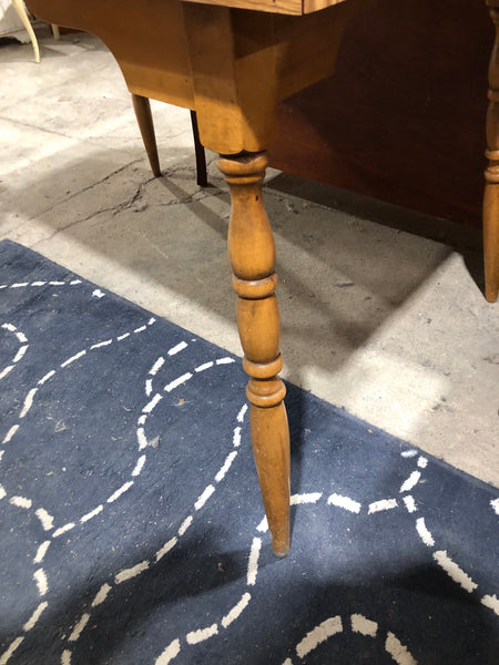 Rectangular Wood Effect Dining Table with Turned Legs
