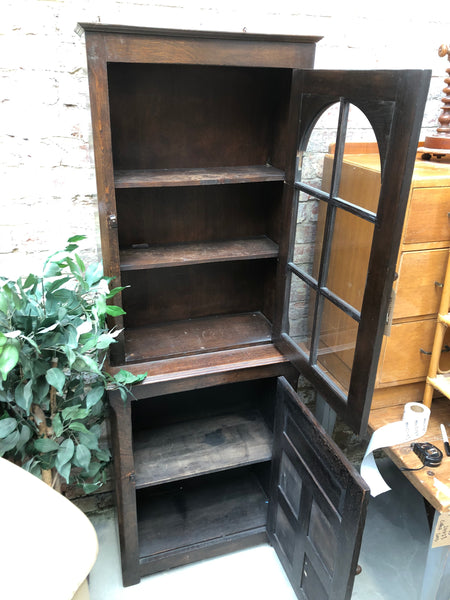 HRC - Vintage Oak Narrow Wall Unit