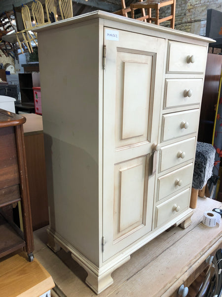 Cream Painted Compact Linen Cupboard