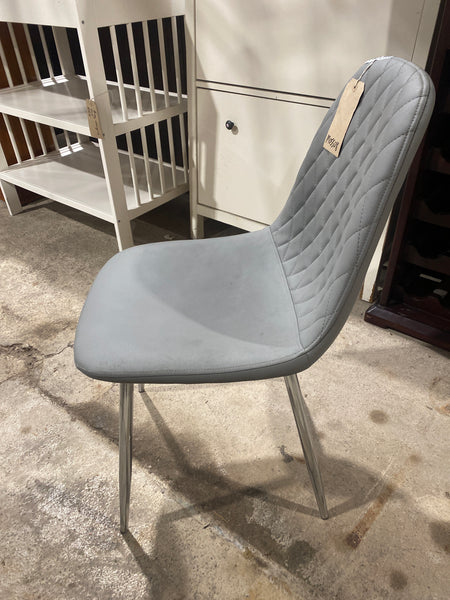 GHC - Faux Leather Grey Padded Chair
