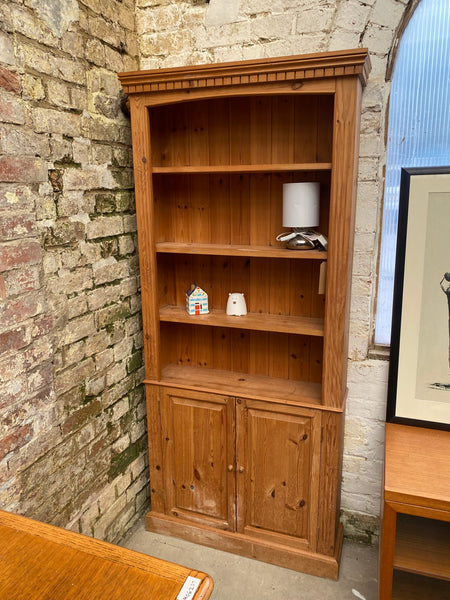 Pine Shelves with cupboards