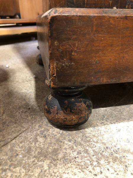 Antique Pier Cabinet with Inlaid & Brass Detailing