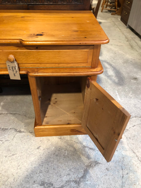 Solid Pine Pedestal Desk