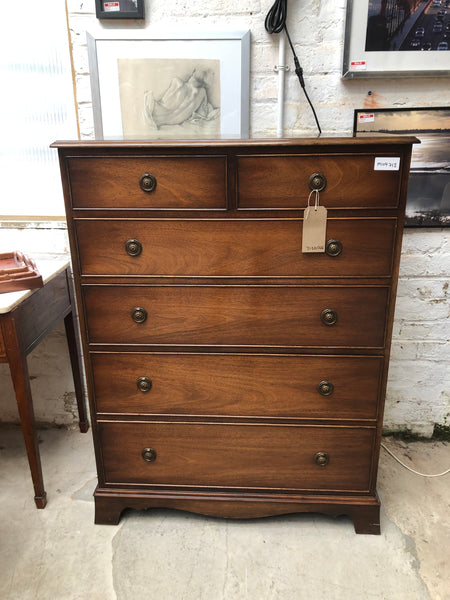 GHC -  Vintage Tallboy Chest of 2 over 4 Drawers