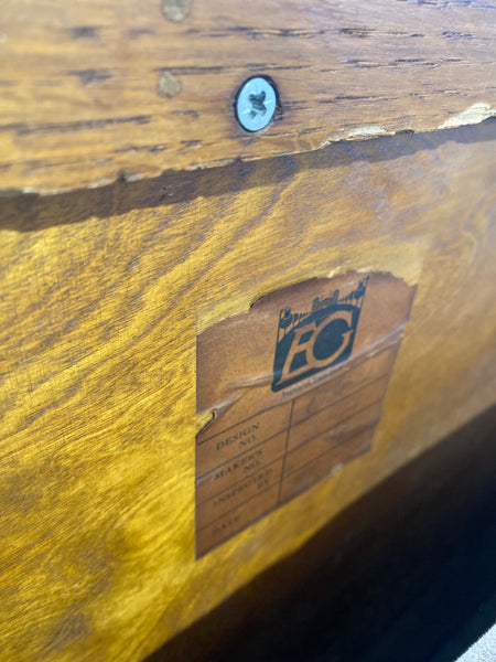 Oak Art Deco Compact Sideboard