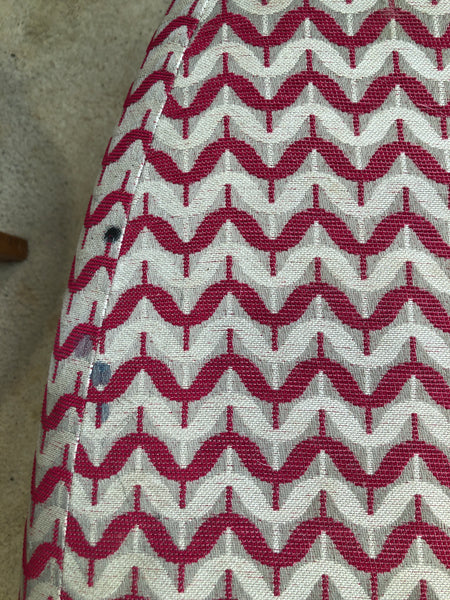 Retro Oval Patterned Footstool
