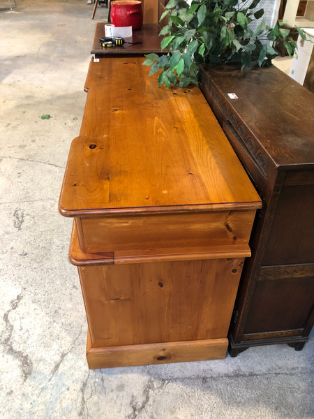 Solid Pine Pedestal Desk