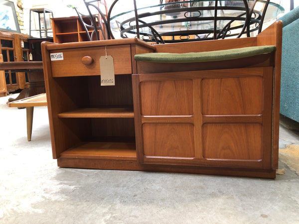 Mid Century Nathan Teak Telephone Seat