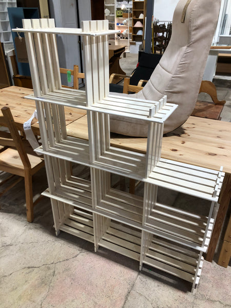 GHC - White Slatted Shelving Unit