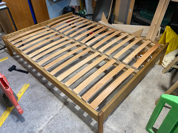 REF - Low Wooden King Bedframe