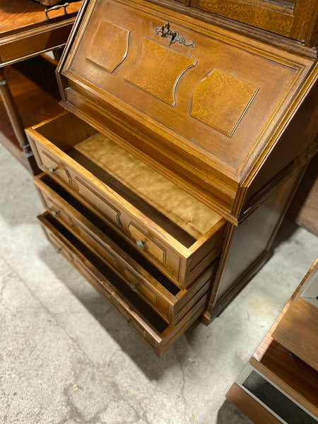 Narrow Bureau & Display Cabinet