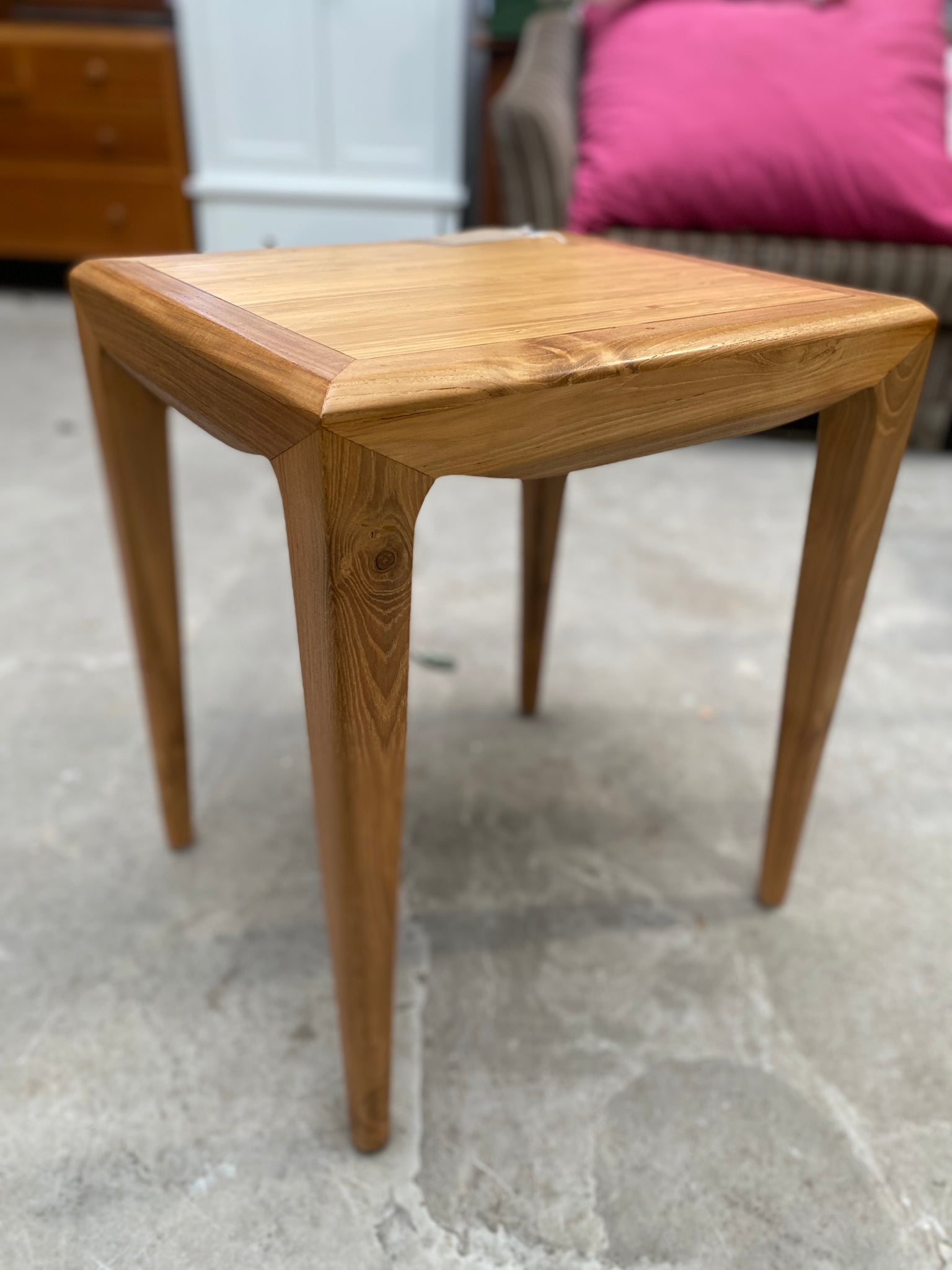 Charles Orchard Bamboo Top Side Table