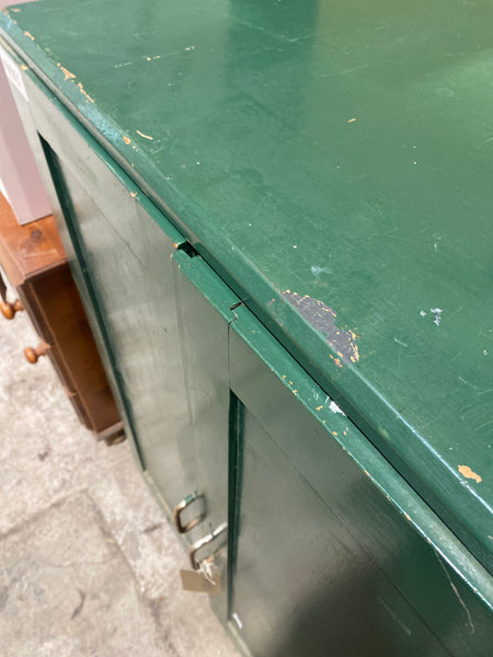Vintage Green Storage Cabinet