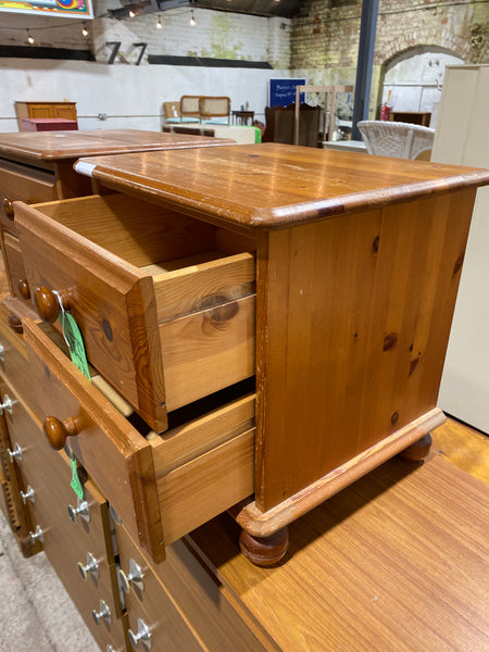 REF - Pair of Pine Bedside Tables