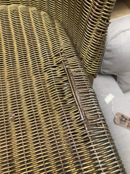 Gold Lloyd Loom Style Bedroom Chair