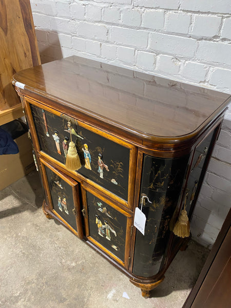 Chinese Style Lacquered Drinks Cabinet