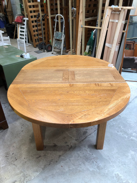 Round John Lewis Oak Extending Dining Table