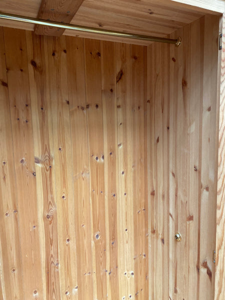 Large Solid Pine Double Wardrobe