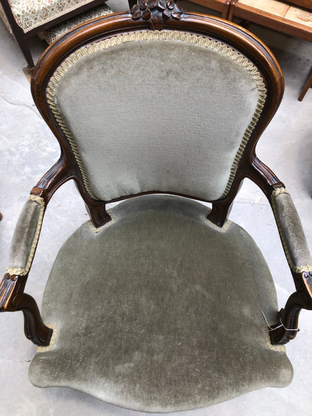 GHC - French Louis XV Carved Rococo Armchair