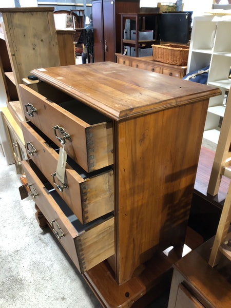 Vintage Rosewood Chest of Three Drawers