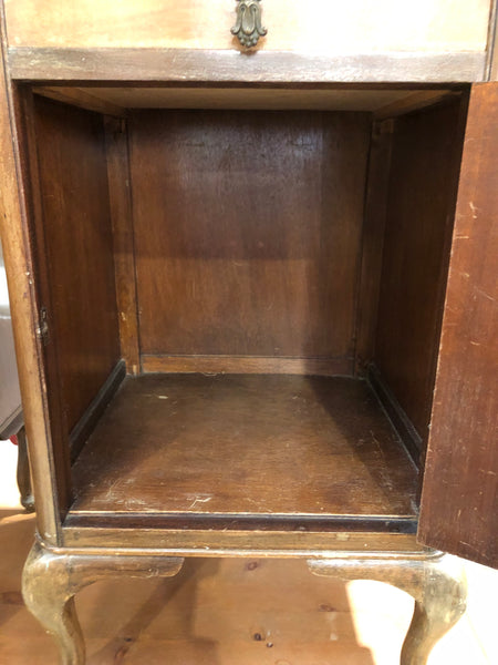 Pair of Art Deco Burr Walnut Bedside Tables