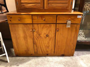 Pine Compact 3 Door Sideboard