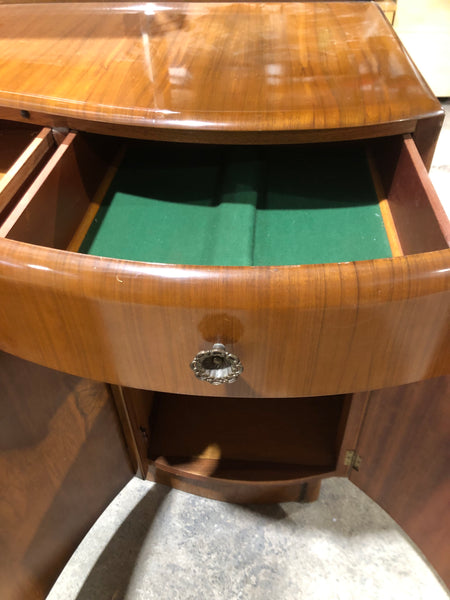 Art Deco Style Walnut and Teak Sideboard