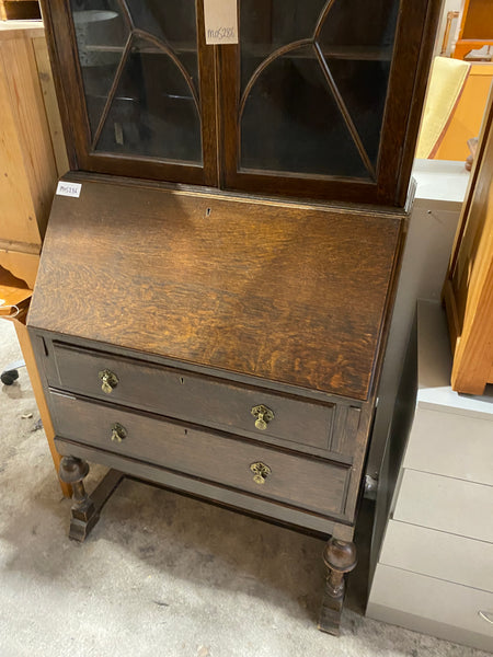 Vintage Oak Bureau Bookcase
