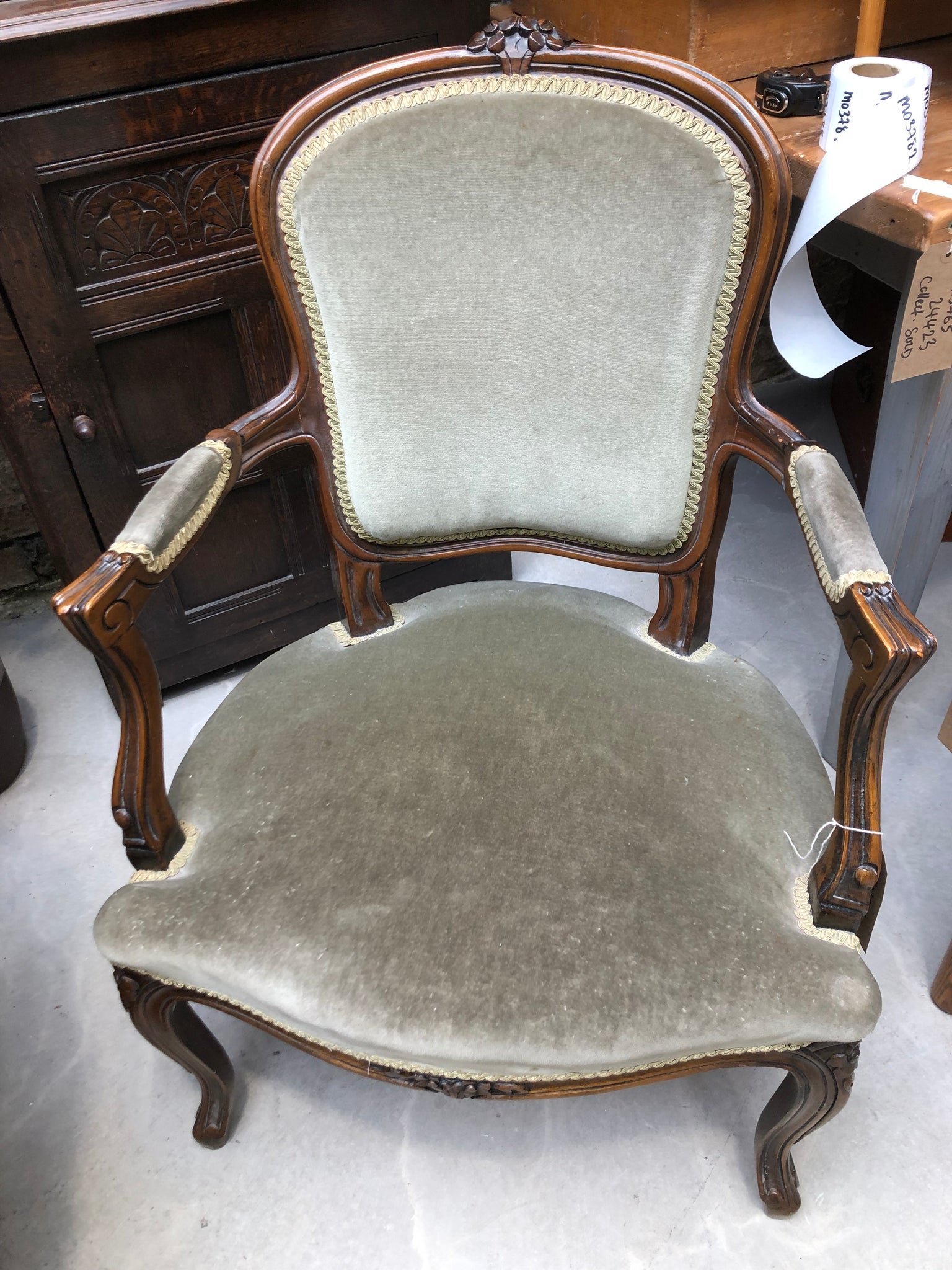GHC - French Louis XV Carved Rococo Armchair
