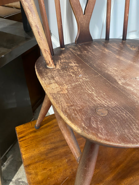 Four Ercol Fleur de Lys Dining Chairs