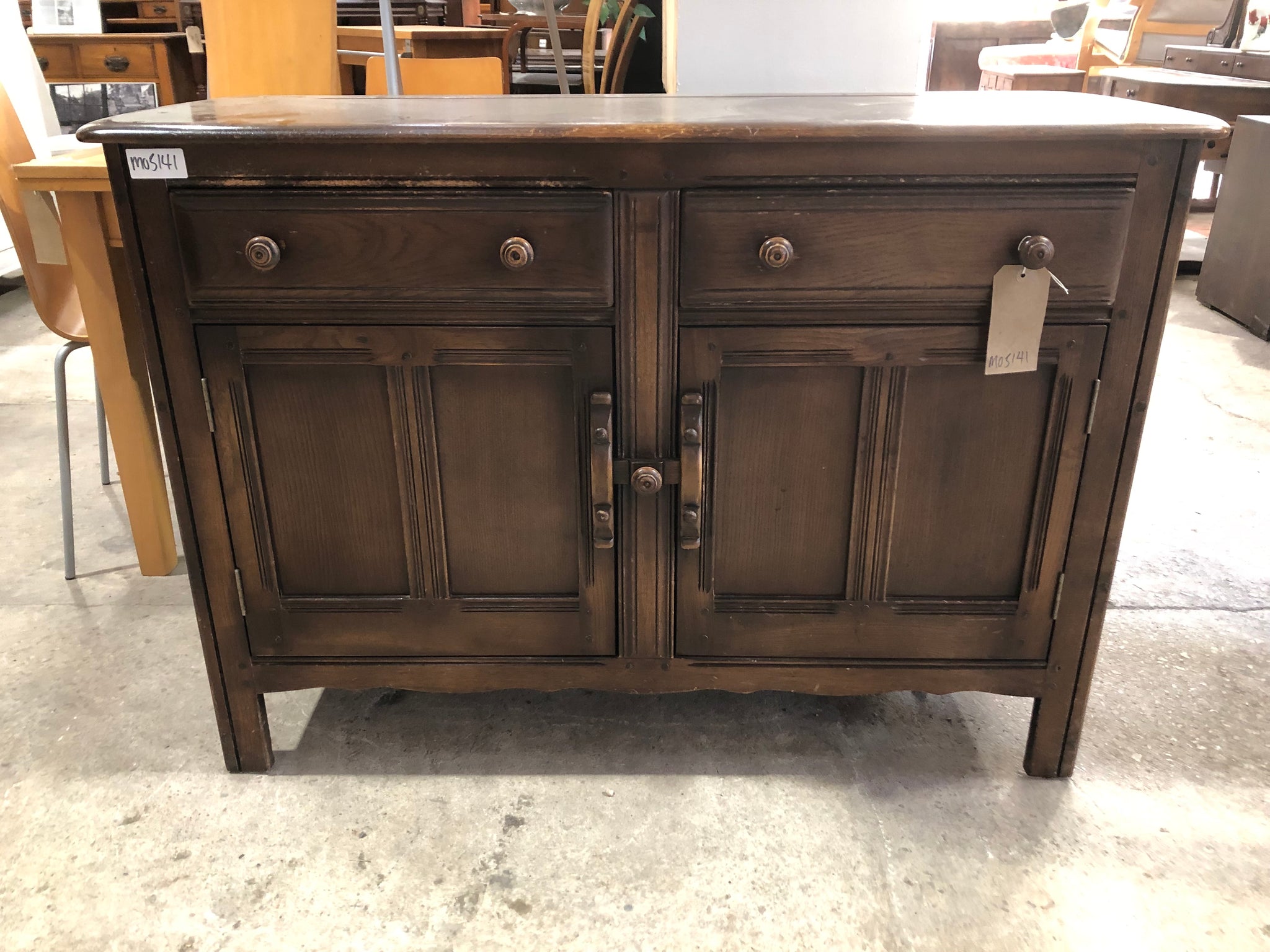 Vintage Ercol Dark Elm Sideboard