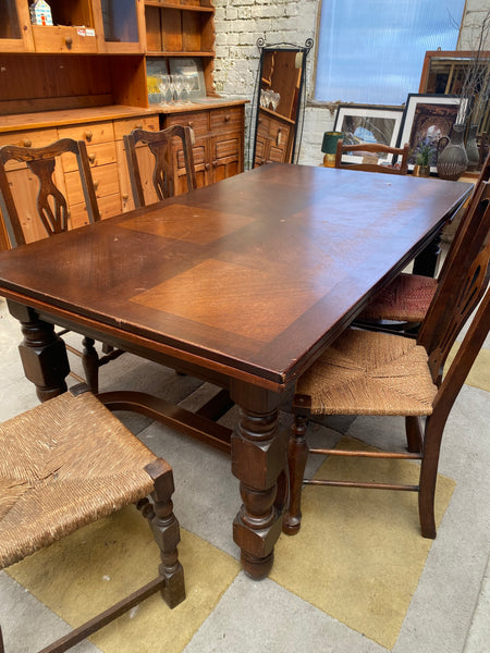 Large 6-10 seater Oak Refectory Dining Table
