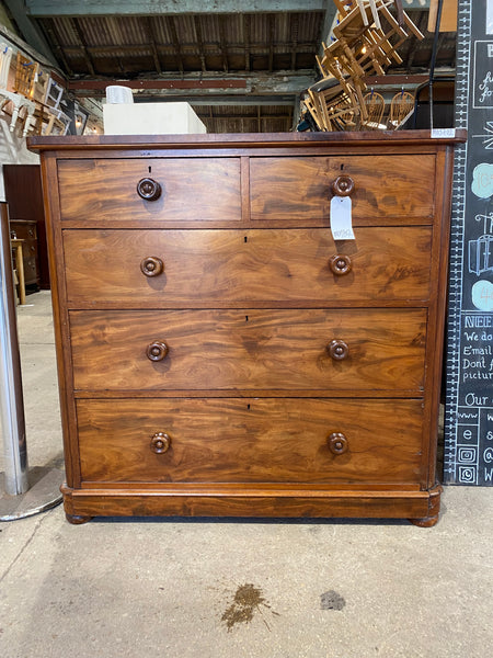 Flamed Mahogany Chest of Drawers