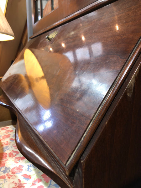 Vintage Glass Display Cabinet Bureau