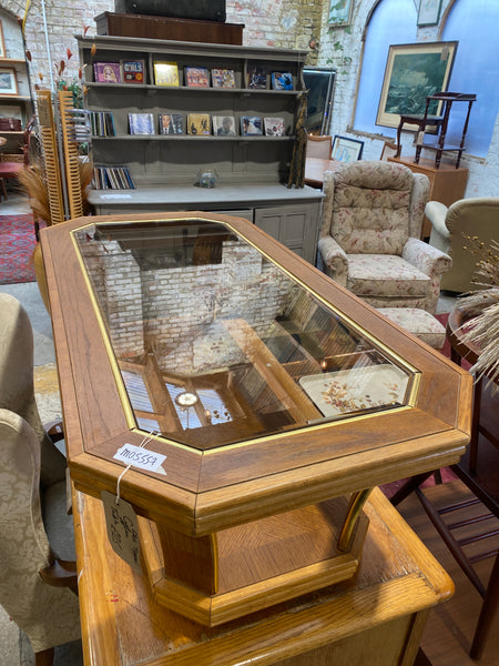 Glass Topped Coffee Table