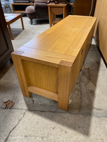 Contemporary Oak Entertainment Unit