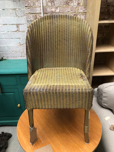 Gold Lloyd Loom Style Bedroom Chair