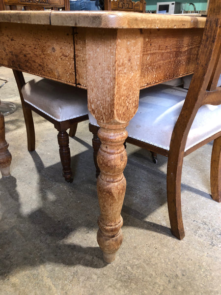 Large Pine Farmhouse Kitchen Table