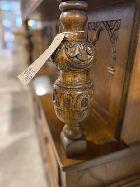 Carved Oak Court Cupboard