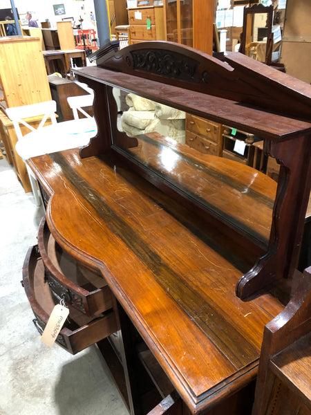 Victorian Mahogany Mirror Backed Dresser