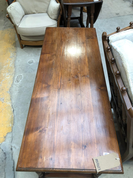 Vintage Pine Console Table