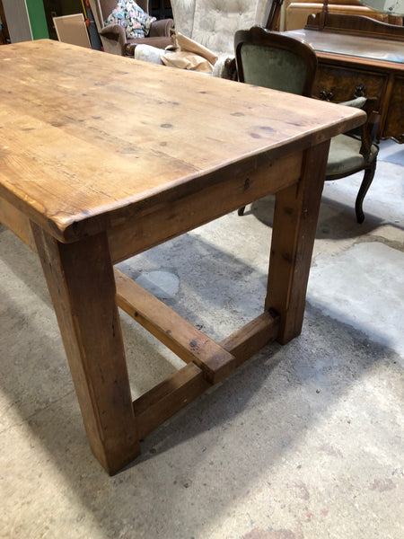 Rustic Farmhouse Solid Pine Dining Table