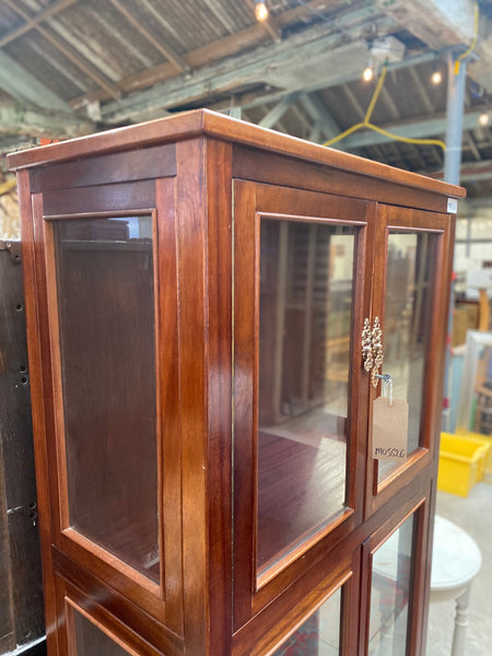 Tall Wooden Display Cabinet