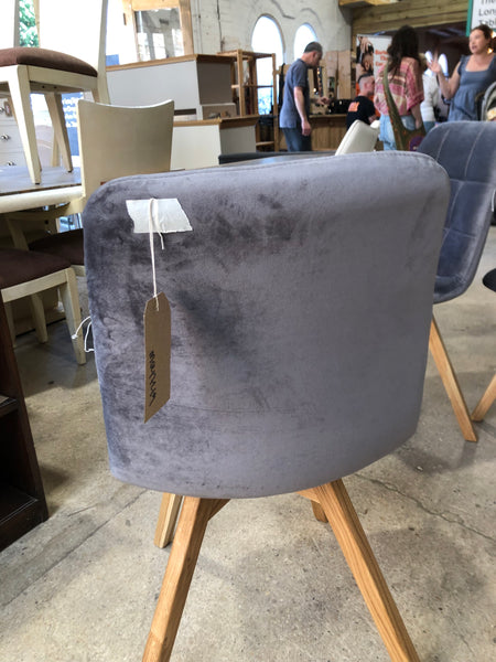 GHC - Set of Three Grey Dining Chairs