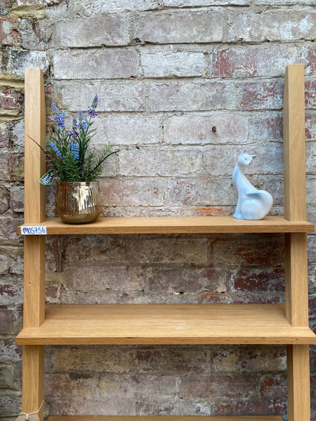 Wall Leaning Oak Bookcase