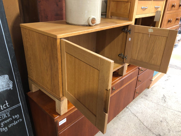 Oak Veneer Storage Cupboard