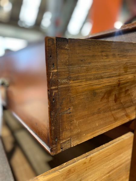 Antique Mahogany Low Chest of Drawers